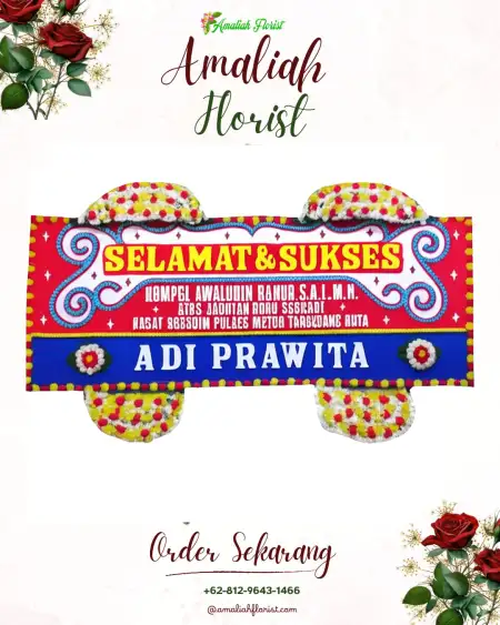 Papan Bunga Ucapan Selamat Mojosimo